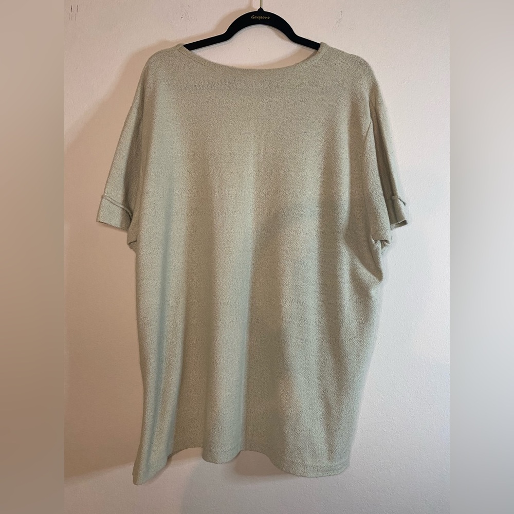 Sag Harbor Green Top Size XL Women Men Kids T Shirt